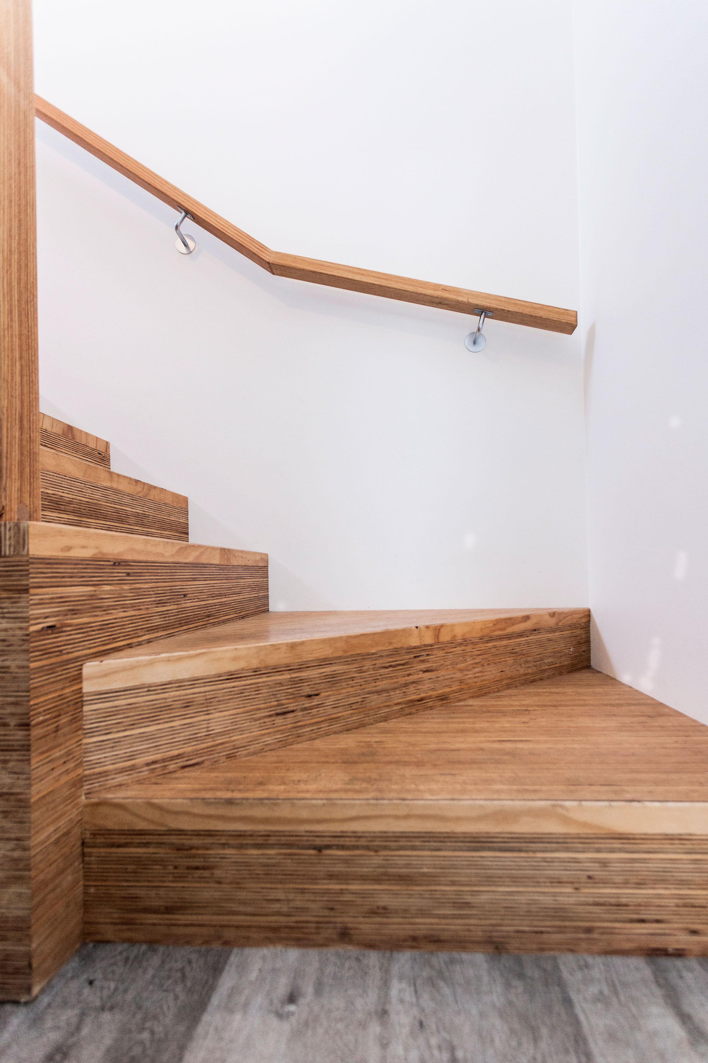 Plywood with concealed stringer Just Stairs